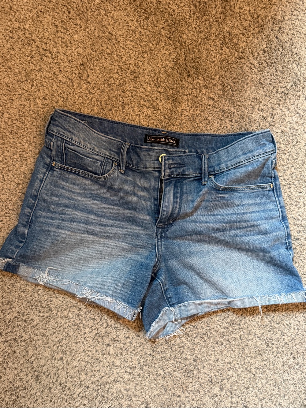 Abercrombie & Fitch Light Blue Denim Cutoff Shorts